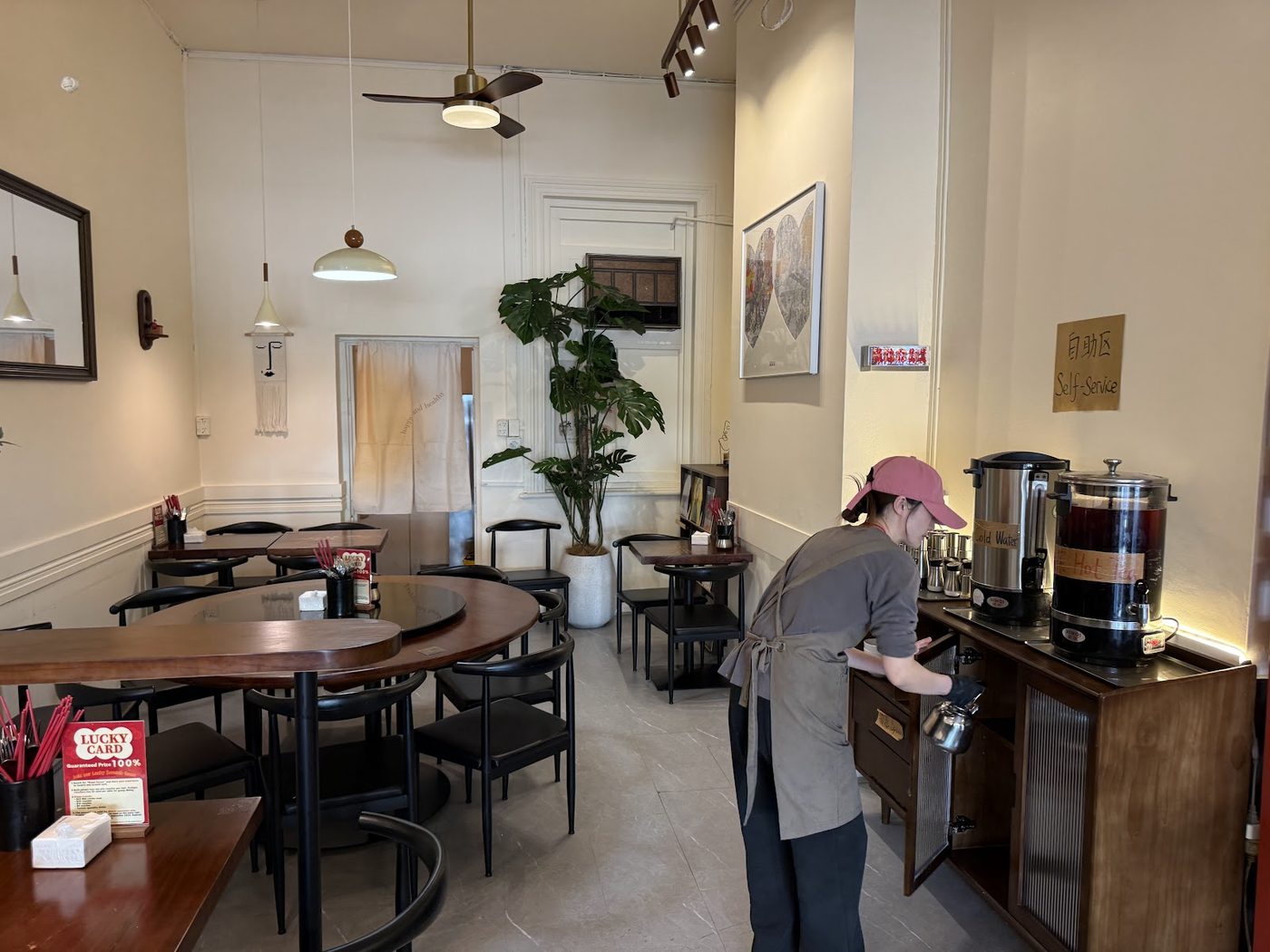 Front counter and drinks station